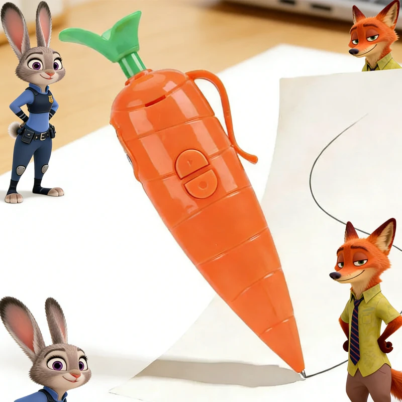 

1-6pcs HOT Judy Carrot-Shaped 2-in-1 Voice Recorder Ballpoint Pen 60-Second Recording \\ Creative Novelty Stationery..!@#