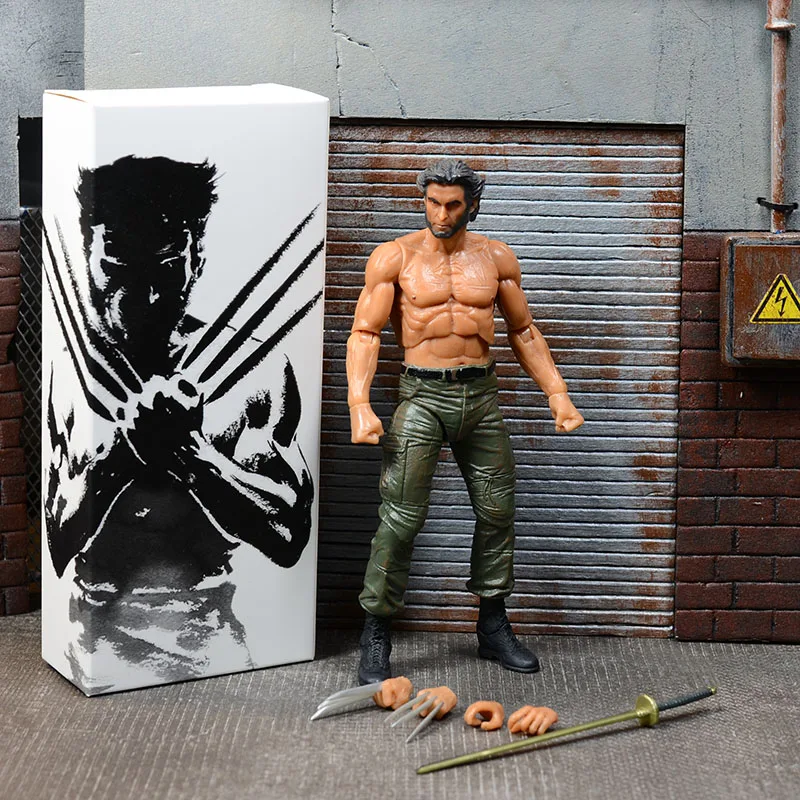 Wolverine Action Figures Toy Set 1/12 6 Inch James Howlett Movable Statue Model Doll Collectible Ornaments Gifts