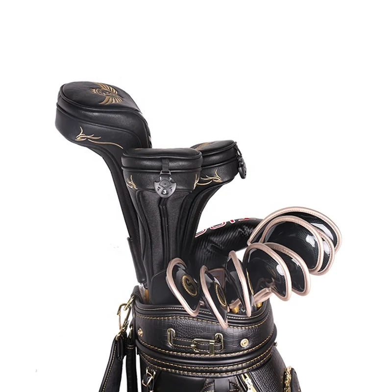 High Quality OEM Golf Club Set Super Luxury Golden Color Men Golf Clubs Complete Set Custom Logo Golf Set Clubs