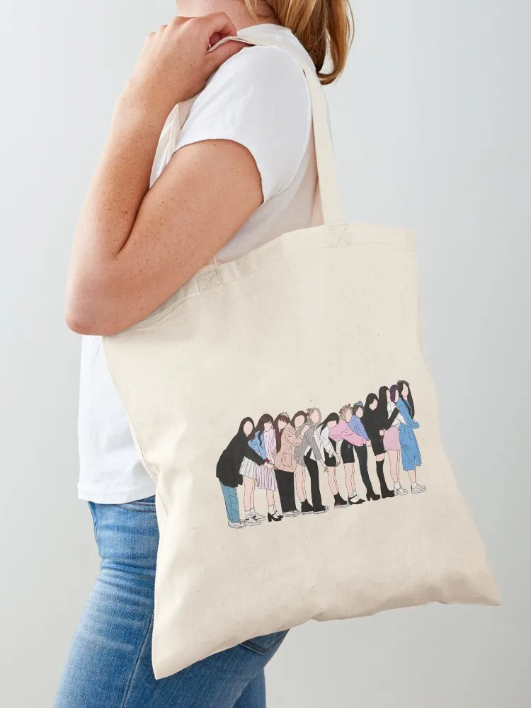 

LOONA OT12 (Fansign 06042019) Tote Bag tote bags cloth bags shoping bag Woman shopper bag canvas tote
