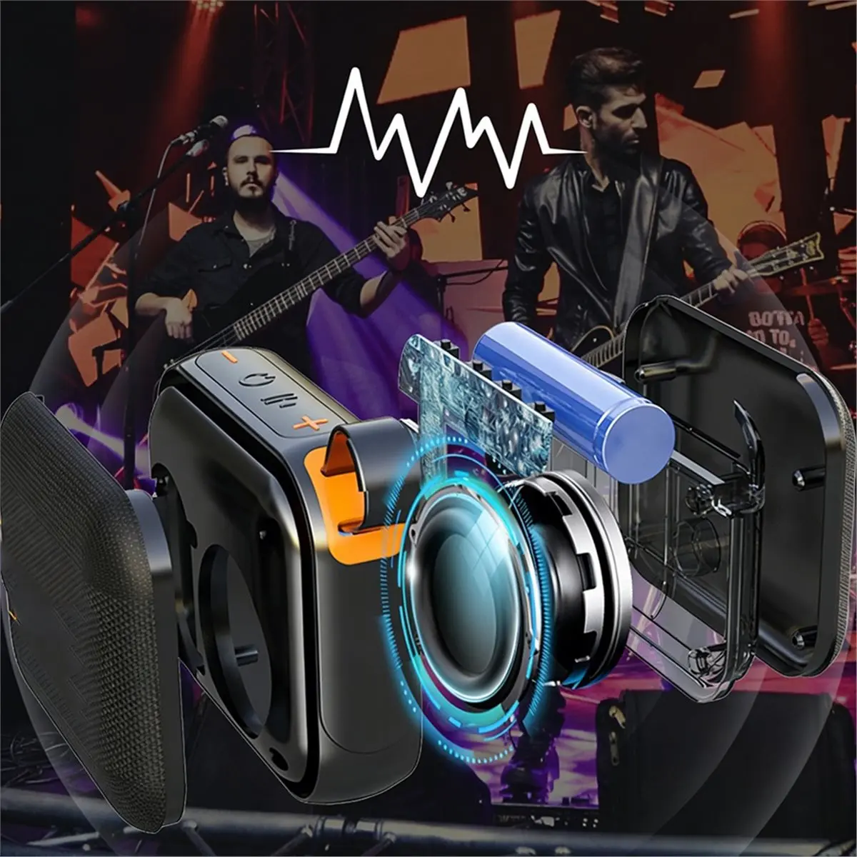 Big Discount Multi Functional Portable Bluetooth Speaker Outdoor Compact Stereo Subwoofer Support TF Card USB Drive Insertion