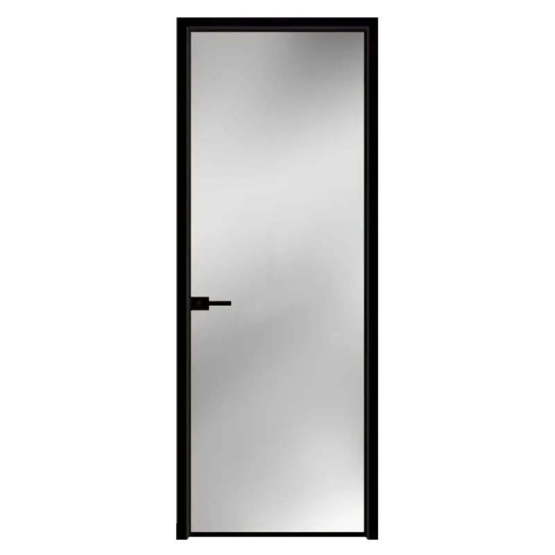 

Современная минималистичная дверь для ванной из алюминиевого сплава с стеклом Changhong, распашная, для интерьера дома