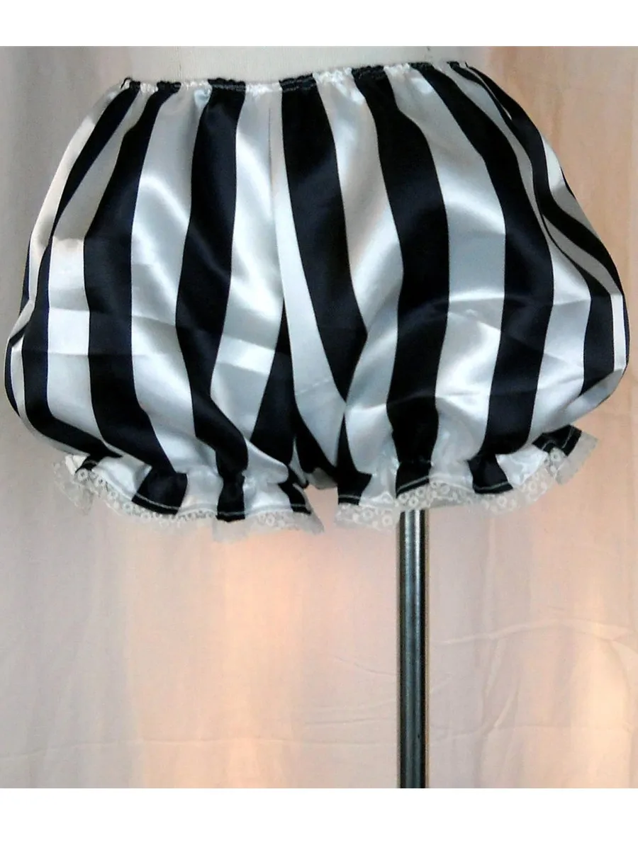 Damskie Szorty w Paski z Falbankami, Niska Elastyczna Talia, Koronkowe Wykończenie, Mini Bloomersy, Codzienne Letnie Szorty do Spania, Szorty do Noszenia na Ulicę