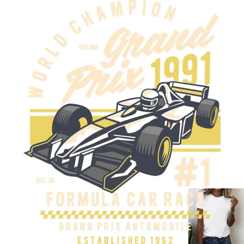 Винтажная-нашивка-с-изображением-гоночного-автомобиля-f1-термотрансферная-с-белыми-чернилами-модный-гоночный-дизайн-подходит-для-футболок-одежды