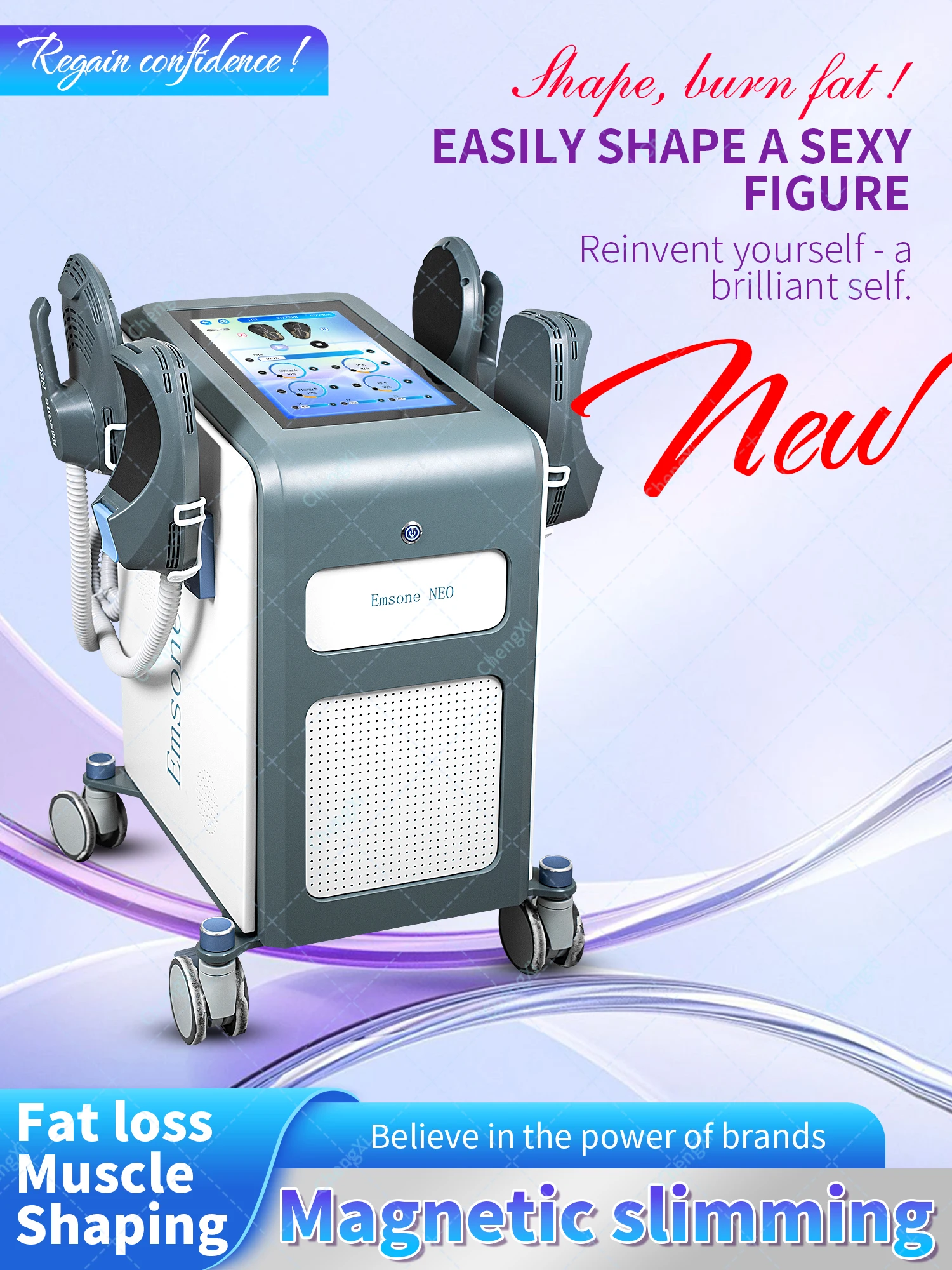 

Latest popular portable EMSome NEO slimming machine, multifunctional beauty EMS carving machine, fat carving machine for home an