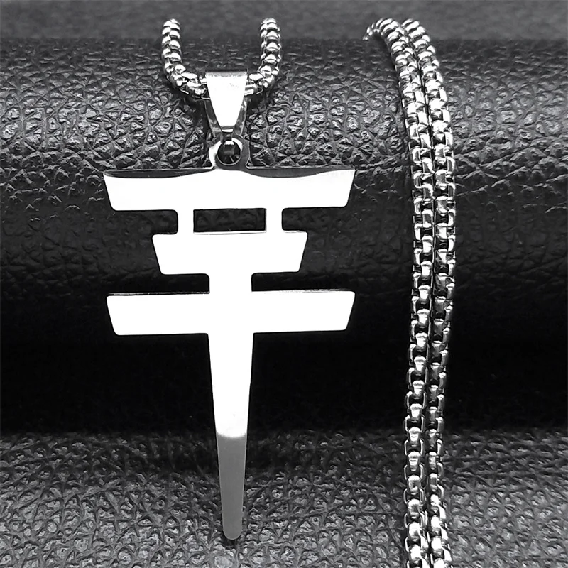 Deutsche Rockband Tokio Hotel Anhänger-Halskette für Damen und Herren, Edelstahl, Goldfarben, Symbol-Kette, Schmuck, Halskette N2665-2 – Detail 5