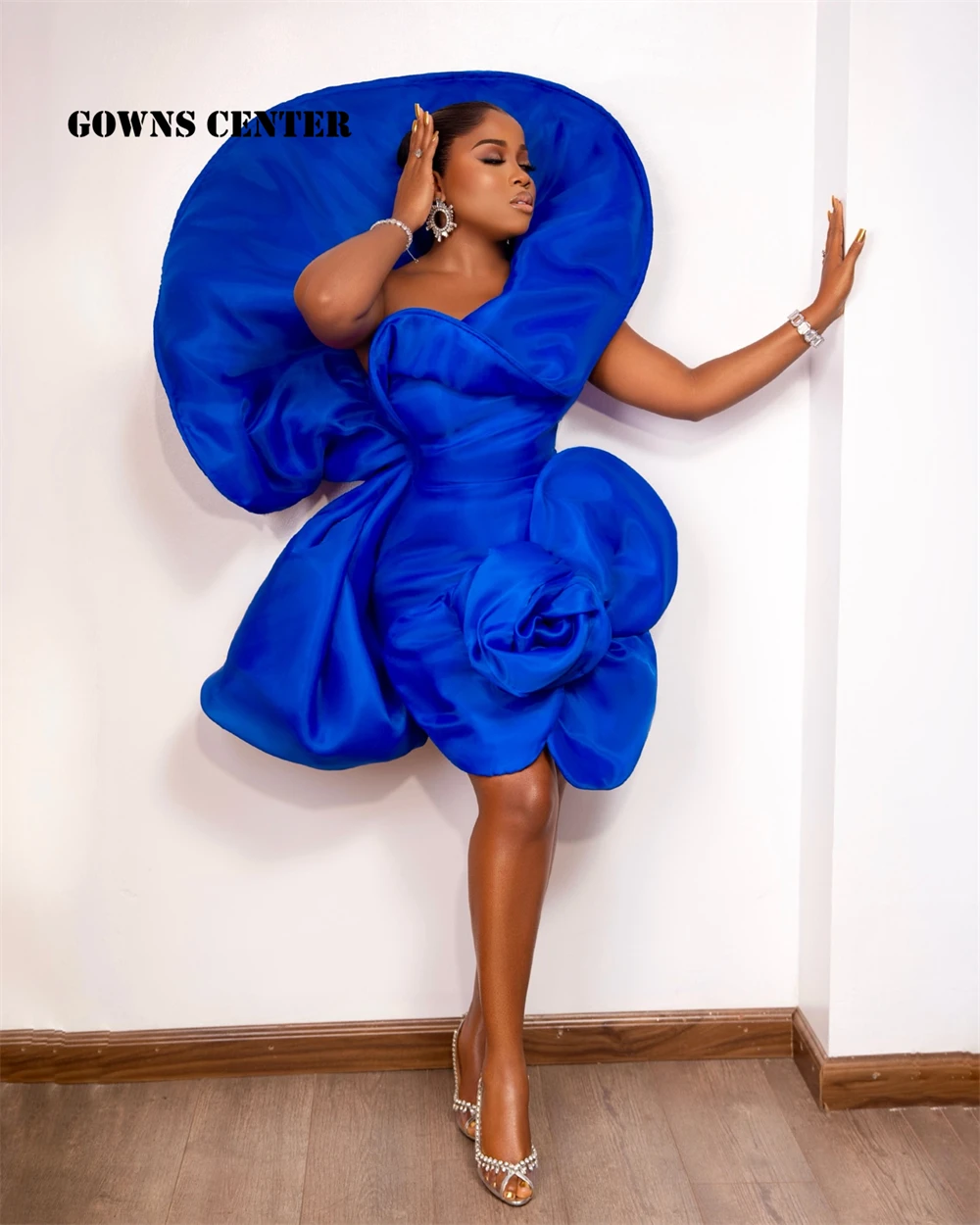 Robe de Rhsirène Aso Ebi bleu royal pour femme, robe de soirée africaine plissée, robes de luxe personnalisées, conception spéciale, 2025