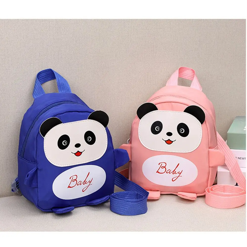 

Nylon Baby Girls Boy Toddler Preschool Kids Panda Cartoon Anti-lost Mini Backpack School Bags