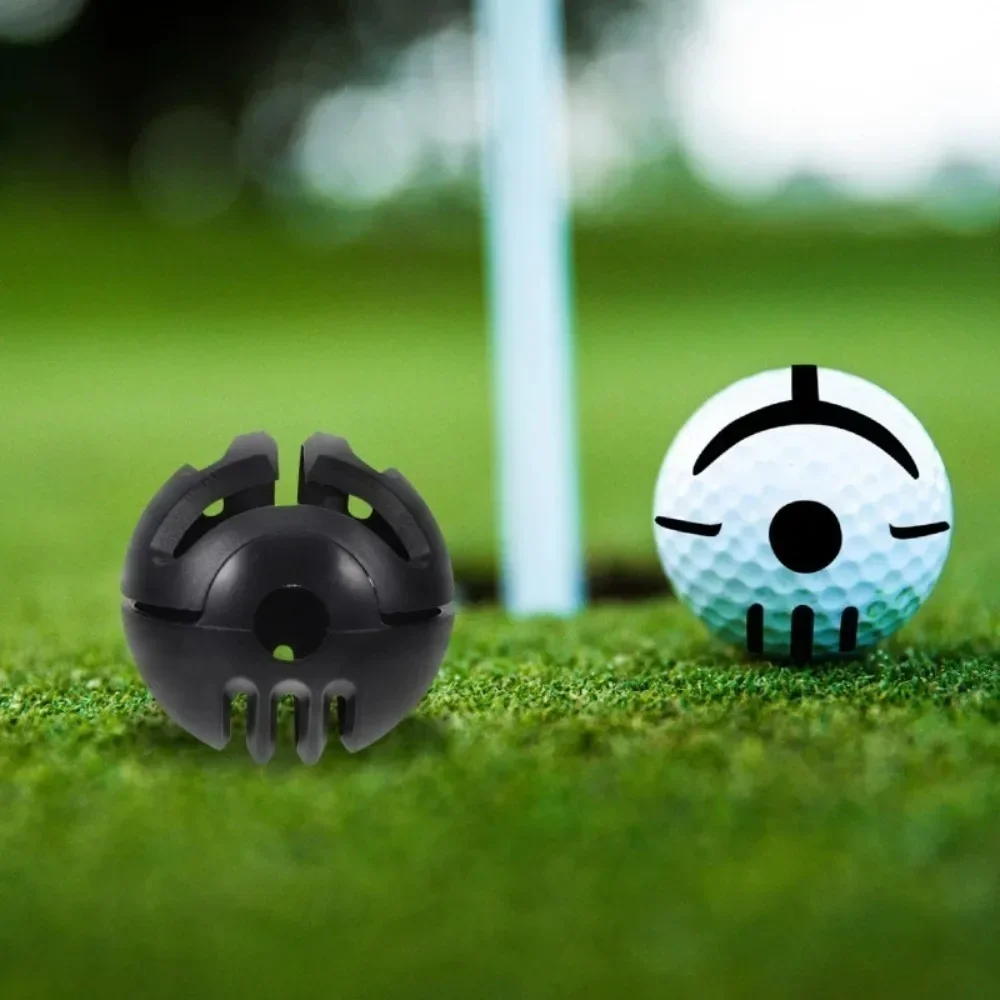 Reusable Golf Ball Liner Golf Ball Plastic Marker Tool T-shaped Three Wire Clip Combination for Black Spherical Draw Line Shell