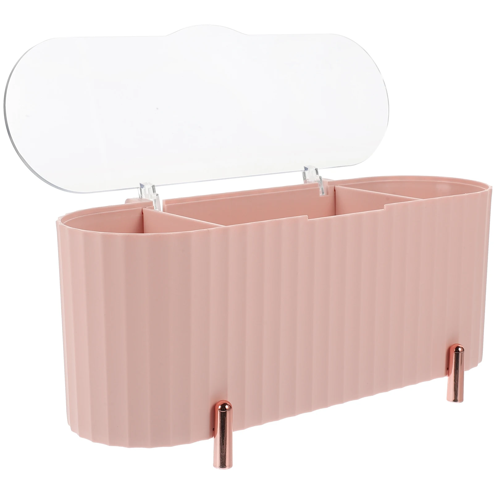 

Makeup Storage Bag Pink Tampon Holder Bathroom Organizer Cotton Swabs Pad Desktop Case Space Saving Compact Sturdy Efficient