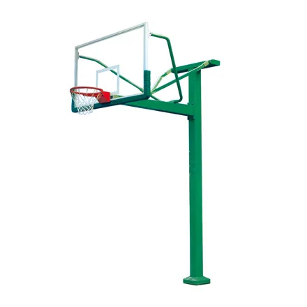 

Indoor/Outdoor Fixed Underground Basketball Stand Adjustable Tempered Glass Red/Black/Orange for Children Teenagers Adultspromot