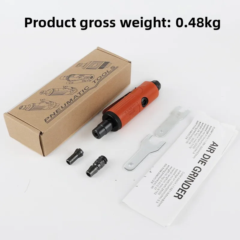 Size Power Pneumatic Grinder Straight Mill Air Mill Engraving Grinder Wind Mill Grinding Head Pneumatic Round Wind Grinder
