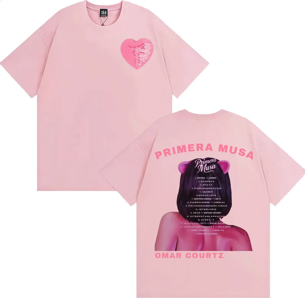 عمر كورتز بريميرا موسى ألبوم جولة ميرش تي شيرت الرجال النساء شارع العليا موضة الاتجاه تي شيرت الراحة القطن المتضخم تي شيرت #4