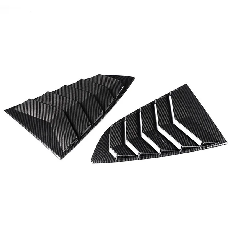 

A77Q-Car Rear Triangle Blinds Windshield Sunshade For Subaru BRZ Toyota 86 2022+ Car Trim Parts Carbon Fiber Pattern