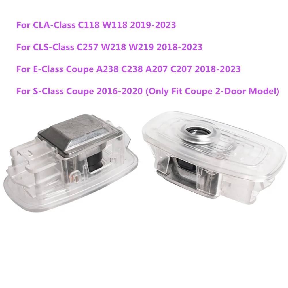 

LED Car Door Shadow Welcome Logo Projector Lights Accessories For Mercedes Benz CLA CLS S E Coupe Class C118 W118 C257 W218 W219