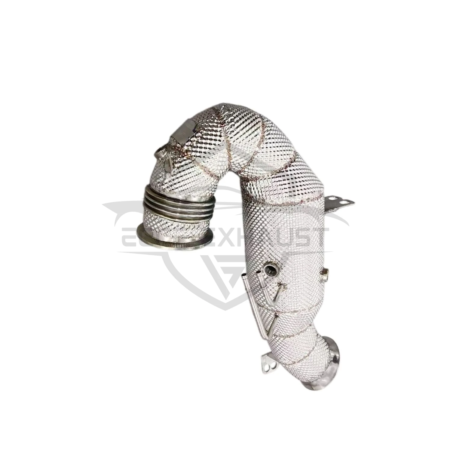 

Performance Downpipe With Heat Shield For Mercedes CLS450 High Flow Design Racing Stainless Steel Exhaust Accessories