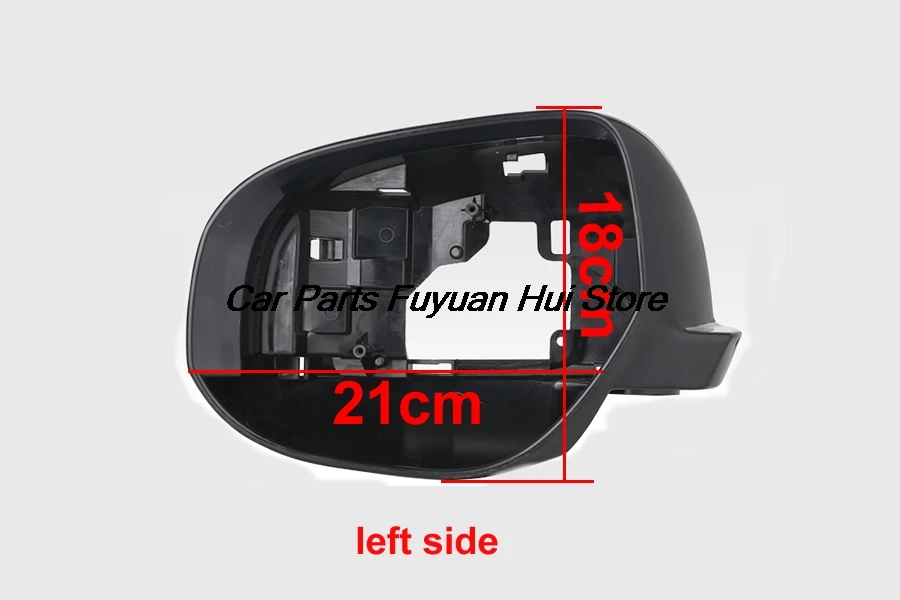 For Mitsubishi Outlander 2013-2018 Car Accessories Side Mirror Housing Frame Glass Surround Holder Trim No Camera Hole