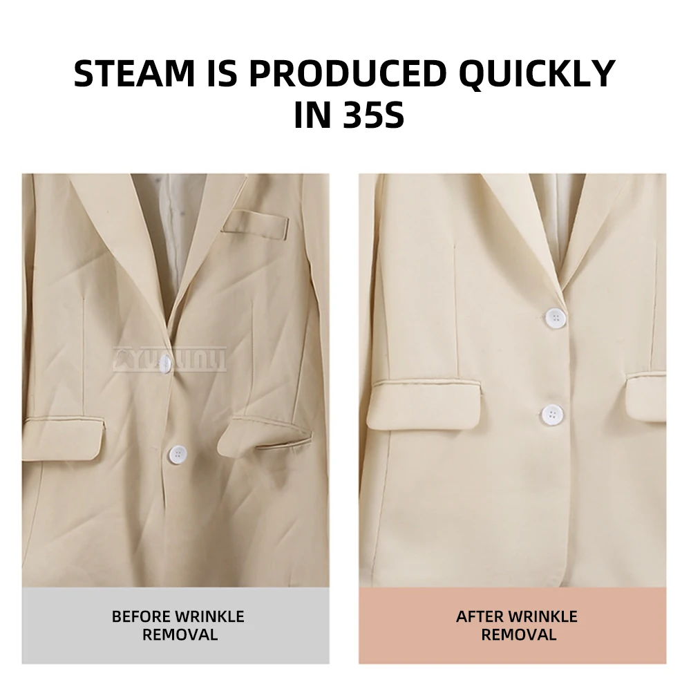 مكواة بخار محمولة مع مخرج بخار كبير، مكوّاة مدمجة ومحمولة، HD-718