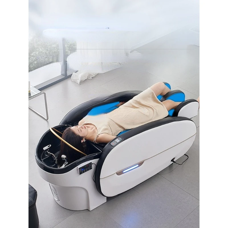 

Electric Massage Shampoo Bed Barber Shop for Water Circulation Fumigation Flushing Automatic