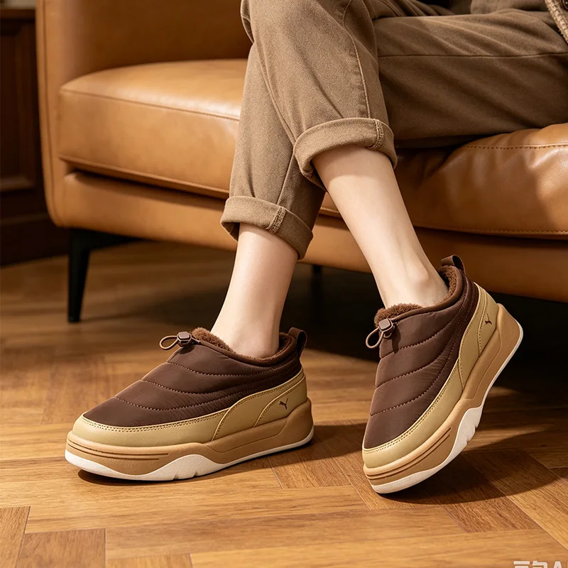 2026 New Puma Park Lifestyle Slipon Men's And Women's Padded Sneakers Winter Warm Casual Shoes 397661-04