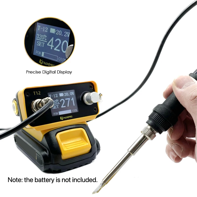 Cordless Soldering Iron Station For Dewalt/Makita/Milwaukee/Bosch 18V 20V Battery Wireless Portable DIY T12 Welding Station