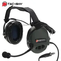 TAC-SKY-auriculares TCI LIBERATOR II Softair, orejeras de silicona SORDIN, reducción de ruido, captación táctica militar, FG