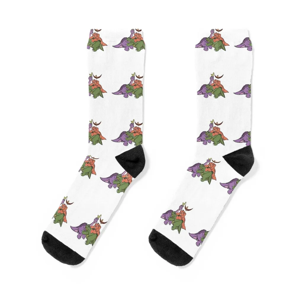 The Land Before Time Socks Soccer Heating sock snow hiphop Designer Man Socks Women's