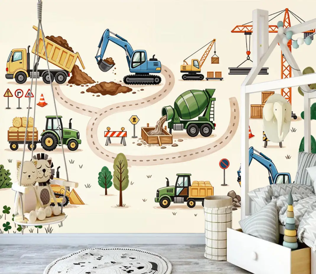 Custom Wallpaper Photo Home Decor Car Mural Graffiti Car Background Wallpaper Living Room Bedroom Kids Room Car 3d Wallpaper