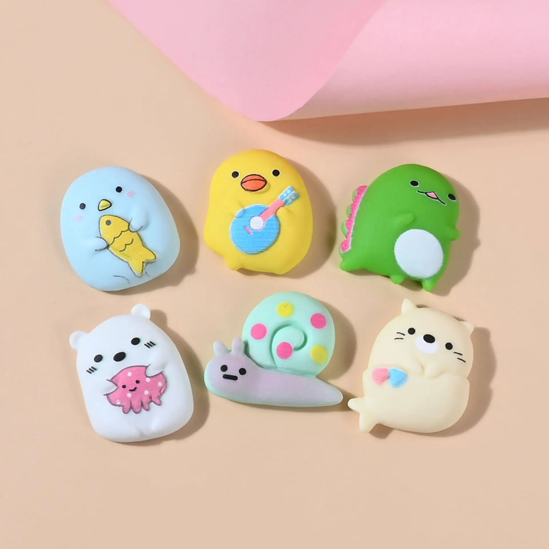 1pcs Resin Accessories Doll House Material Hairpin Brooch Diy Handmade Cream Glue Mobile Phone Case Cute Cartoon Jewelry