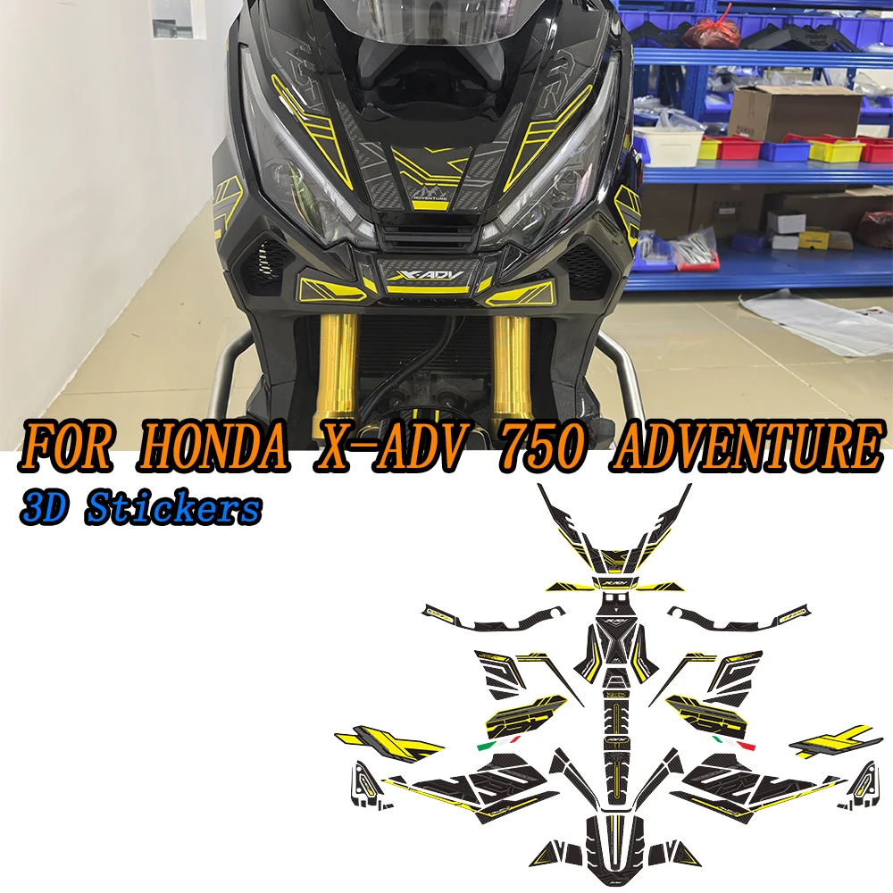For Honda X-ADV 750 Adventure Protector Stickers moto Decals Body Fender Shell Fairing Handguard Wind Deflector XADV750 2025
