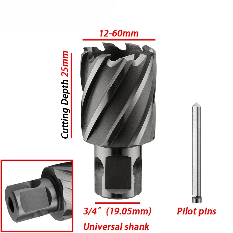 12-60mm HSS Annular Cutter (3/4