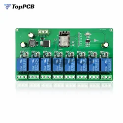 ESP8266 WIFI 8 Channel Relay Module ESP-12F Development Board Power Supply DC 5V/7-28V