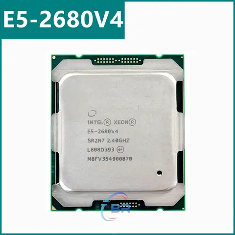 XEON E5 2680 V4 CPU E5 2680V4 14 CORE 2.40GHZ 35MB L3 120W SR2N7 LGA 2011-3