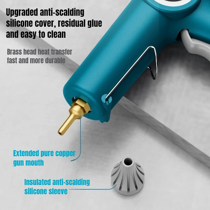 200W Hot Silicone Gun 11mm Industrial Adjustable Temperature,40W Children's Hot Glue Gun 7mm Glue Stick Household Handmade DIY