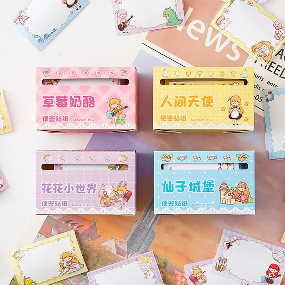 70 개/대 고품질 풀 아웃 디자인 스티커 메모 전체 접착제 DIY 메모 패드 다기능 편지지 스크랩북 스티커