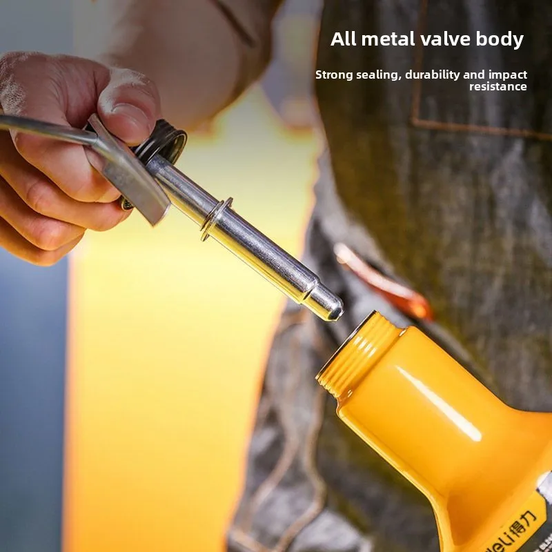 Deli Oil Can Lubrication Metal/Plastic High Pressure Pump Grease Guns Car Oil Pot Bottle Car Repair Tool 180ml 250ml 350ml 500ml