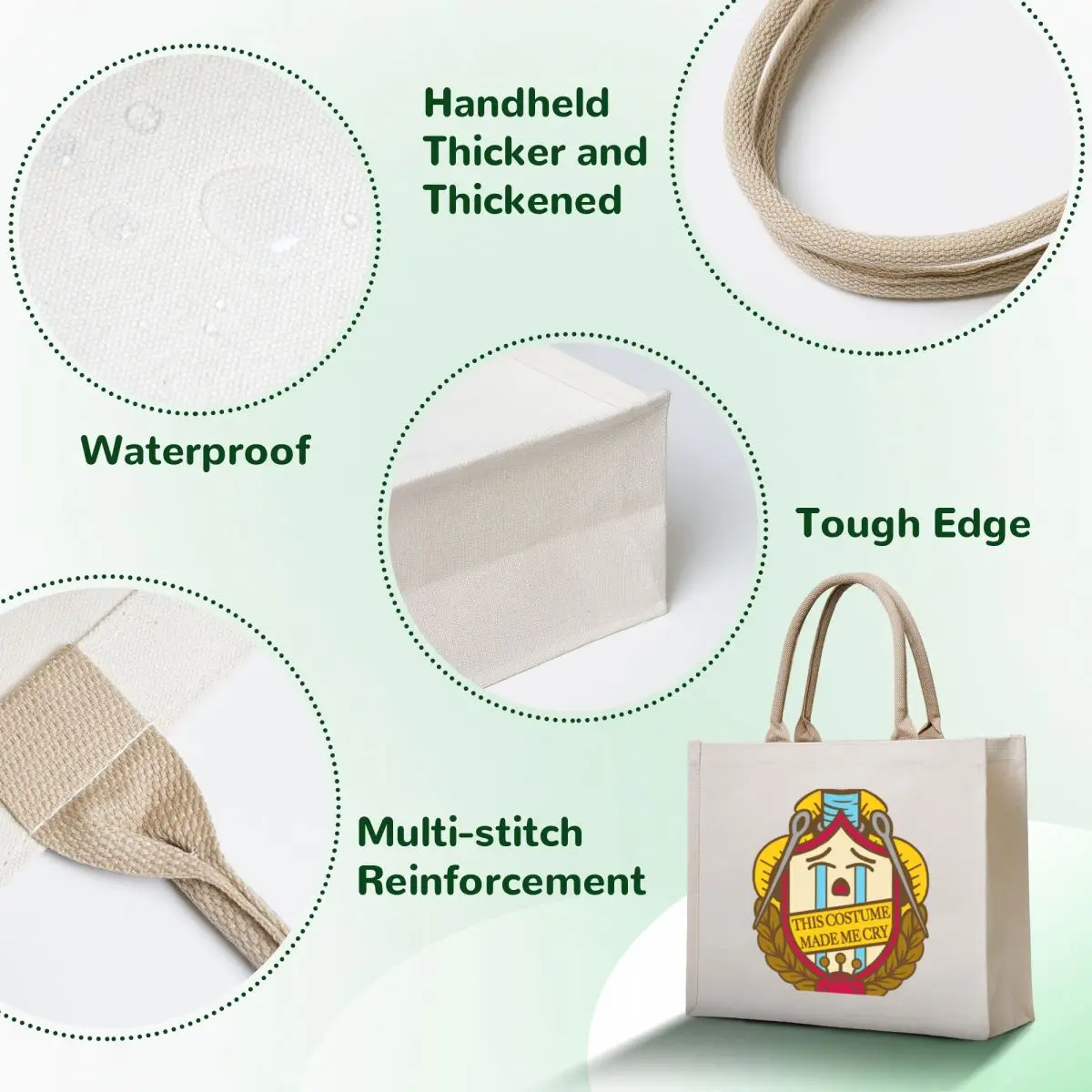 This Costume Made Me Cry Badge of Honor Tote Bag reusable shopping bags custom canvas bag tote bag woman