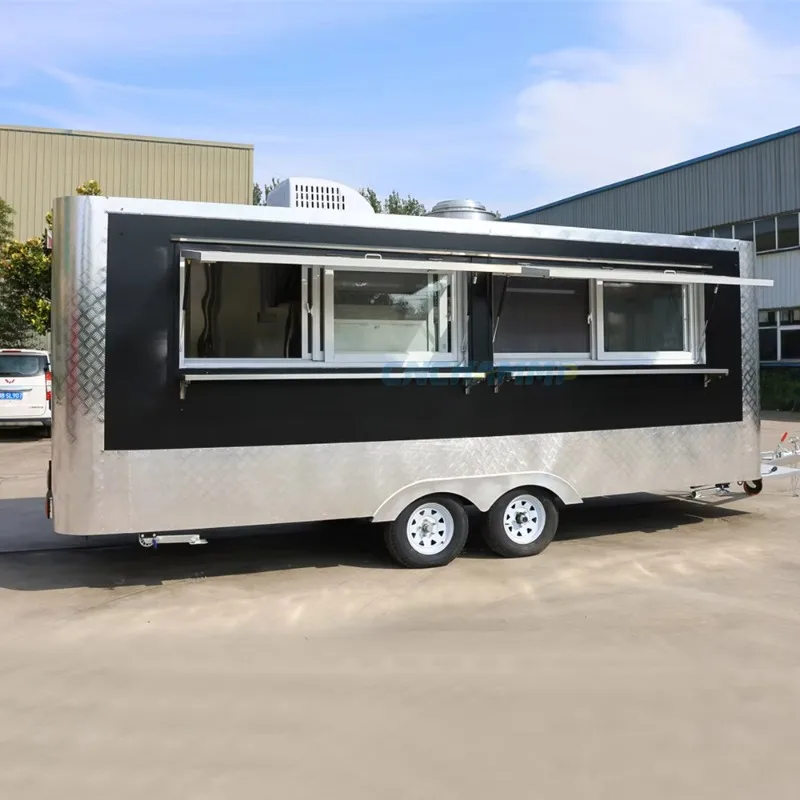 Stainless Steel Coffee Truck Mobile Coffee Trailer Professional Equipment 2026 Model Fast Food Ice Cream
