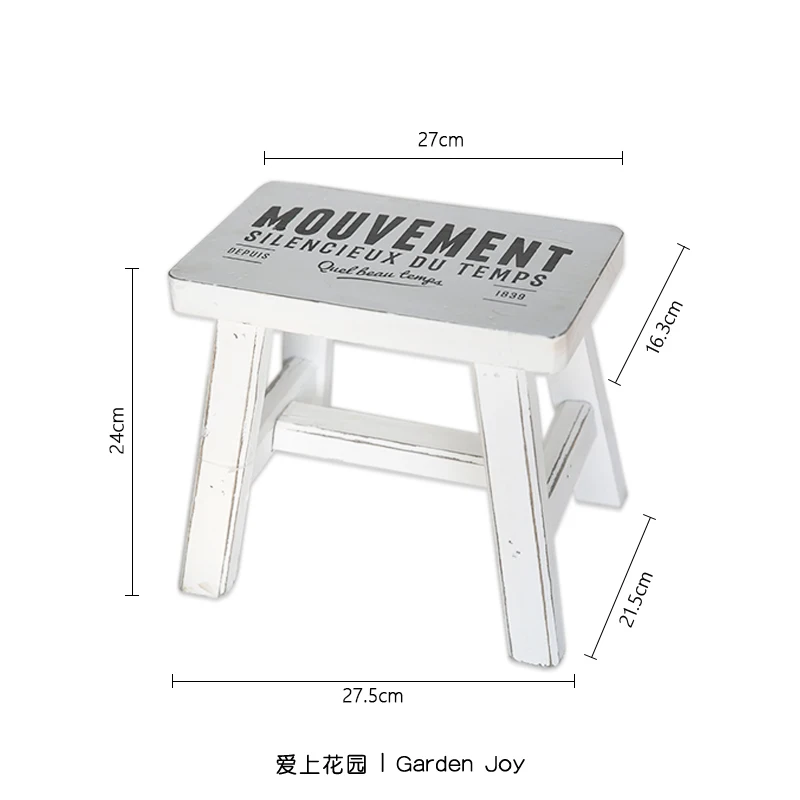 Wooden Do Old Flower Bench for Garden and Yard Plant Rack Balcony Vertical Flowerpot Base Stable and Practical Indoor Gardening