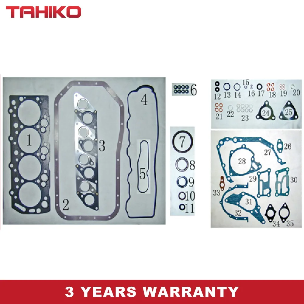 

VRS FULL HEAD OVERHAUL ENGINE GASKET Set Fit for MITSUBISHI 4D55 T GALANT II PAJERO MONTERO SHOGUN Mk II