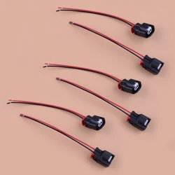 6pcs Fuel Injector Connector Wiring Harness Plug 5183448AA fit for Dodge Dakota Ram 1500 2500 Chrysler 300 Jeep Wrangler JK TJ