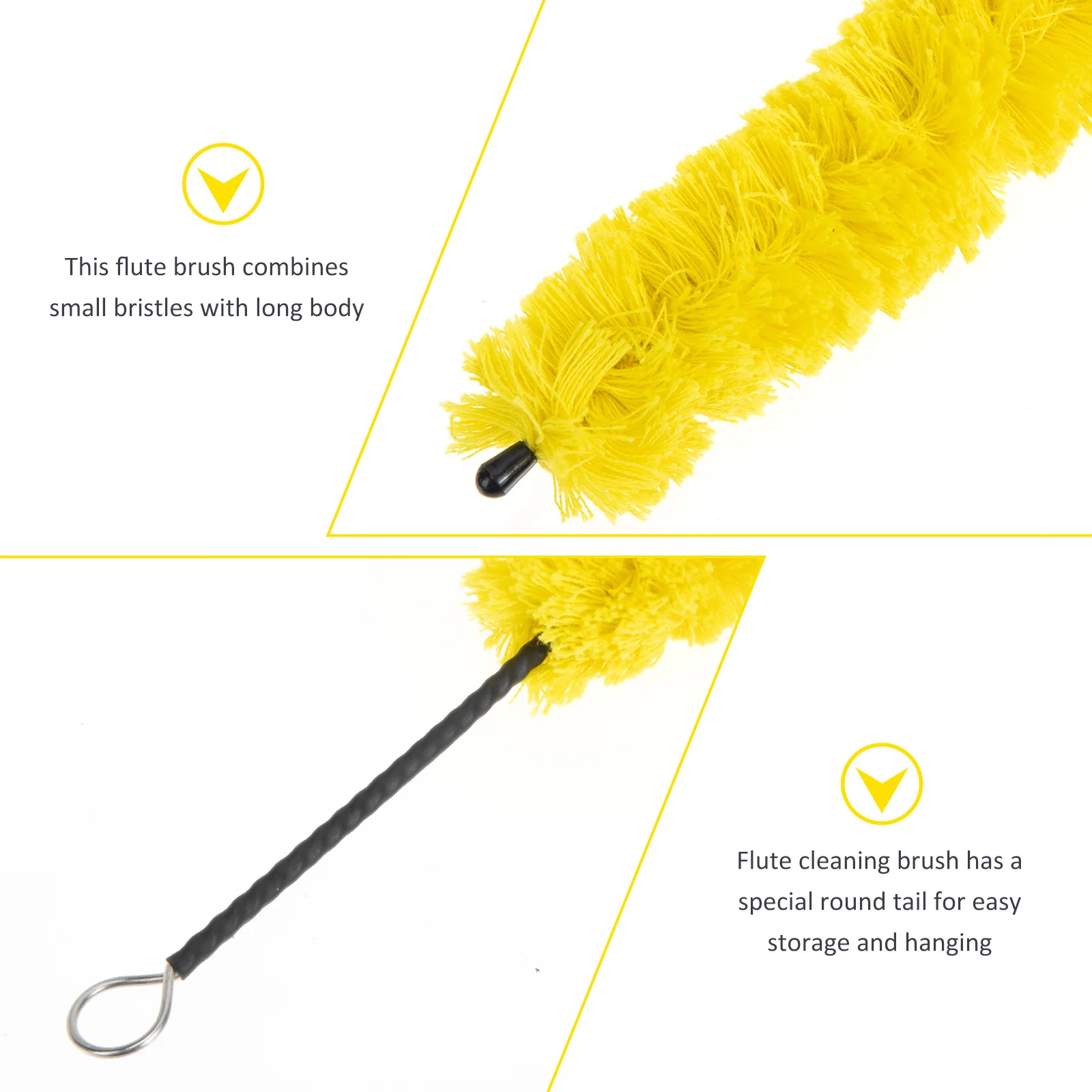 Cepillo de limpieza para flauta, cepillo de limpieza, herramienta de limpieza piccolo, cepillo de limpieza para flauta, accesorio de limpieza
