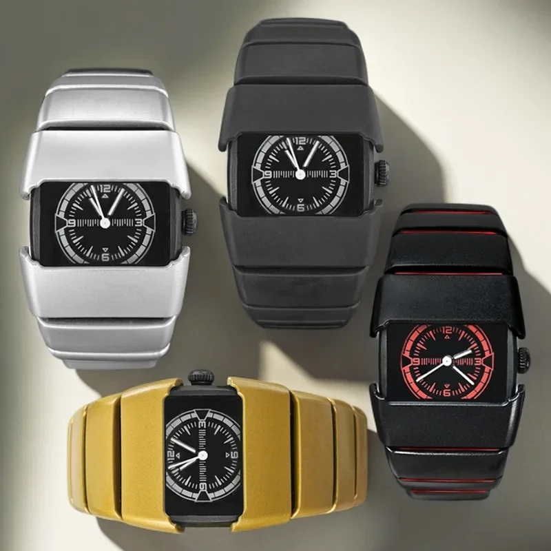 新しいファッショントレンドのクールな腕時計、男性と女性向け、クリエイティブなスタイルのエイリアンデザイン、クォーツ、トレンディな男女兼用スタイルのエクササイズウォッチ