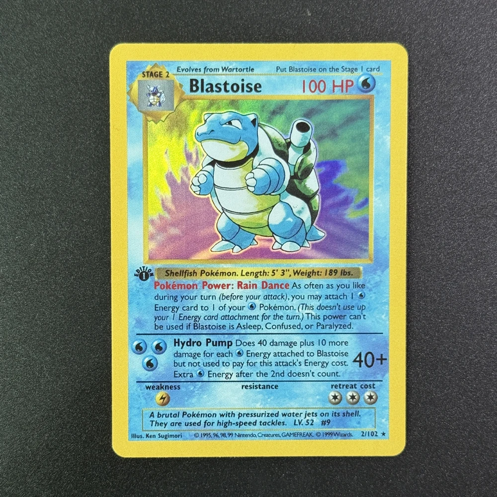 3 Diy 1999 Pokemon GAME Venusaur Collection Cards Self Made Charizard Blastoise PTCG Color Flash Anime Card Gift