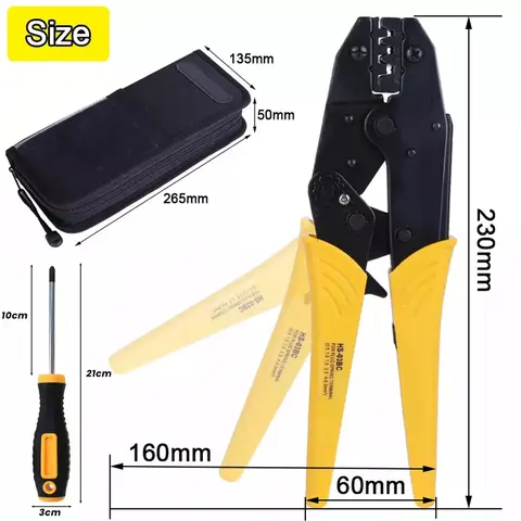 प्लग/ट्यूब/इन्सुलेशन/बिना इंसुलेशन/क्रिम्पिंग कैप/कोएक्सियल केबल टर्मिनल किट 230 मिमी क्लैंप टूल्स के लिए 8 जबड़े वाले क्रिम्पिंग प्लायर्स 8 best sales केबल उपकरण - №5