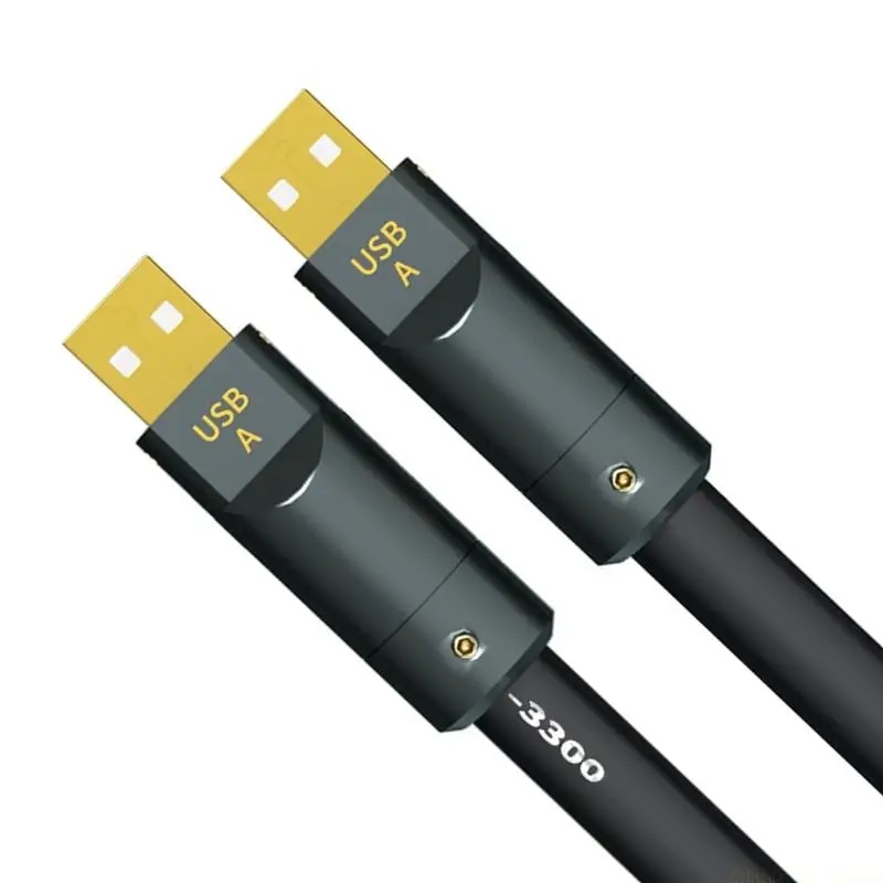 M5TD 6N Single Crystal Coppered USB A to A Cable Connection Line Strong Interferences Resistant Enjoy Crystal Quality