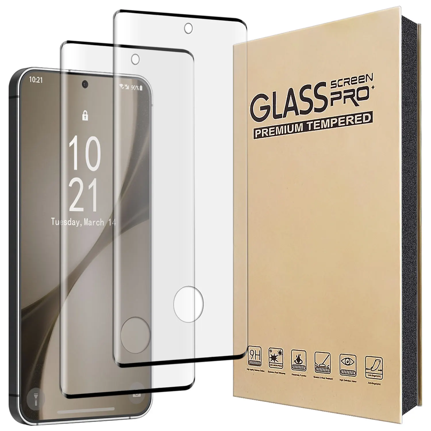 

2Packs Clear Tempered Glass Case Friendly Film Screen Protector For Samsung For Galaxy S24/S24 Plus/S24 Ultra/S24 FE