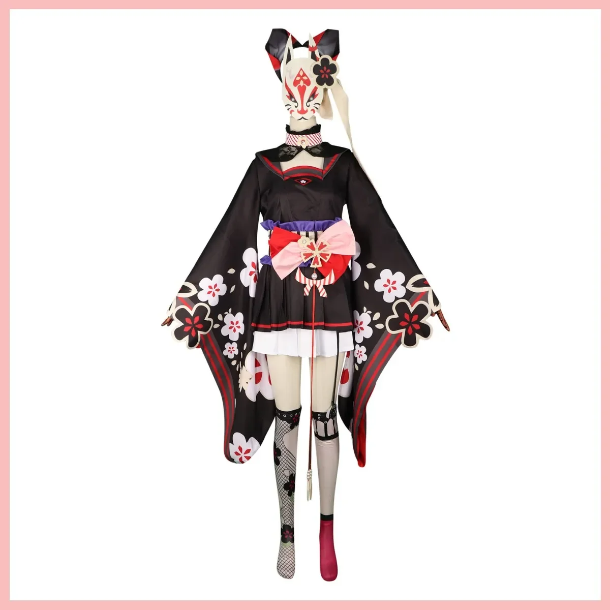 Blue Archive Kosaka Wakamo Cosplay Costume pour femme, Kimono japonais None Blossom, Jupe Lolita, Sexy, Mignon, Trempé, Jeu, ixd'Halloween