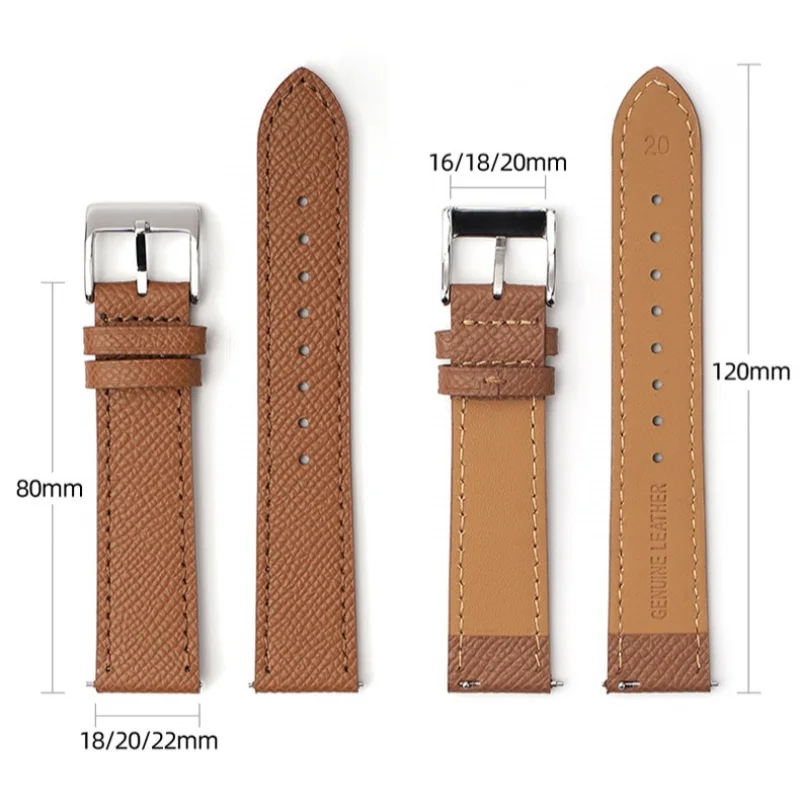 18MM 20MM 22MM Universal Retro Leather Quick Release Watch Bracelet For Rolex Submariner For Blancpain x Swatch Bracelet