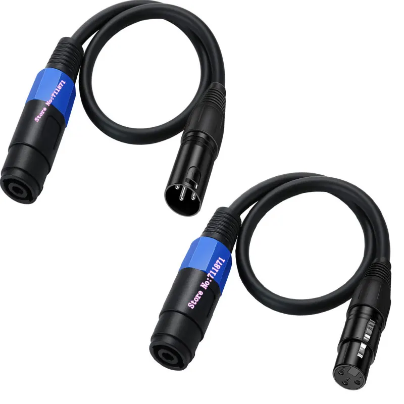 SPeakon hembra XLR macho hembra altavoz Cable de Audio línea 3 pines XLR CANNON hembra macho SPeakon hembra Cable de Audio Speakon XLR